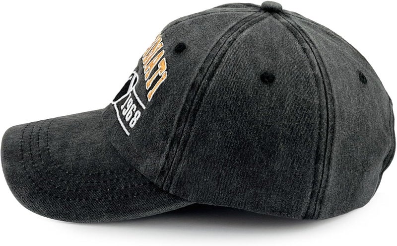 Terojnkl Embroidered City Football Hat for Men Women, Adjustable Unisex Cotton Fans Baseball Cap - Image 3